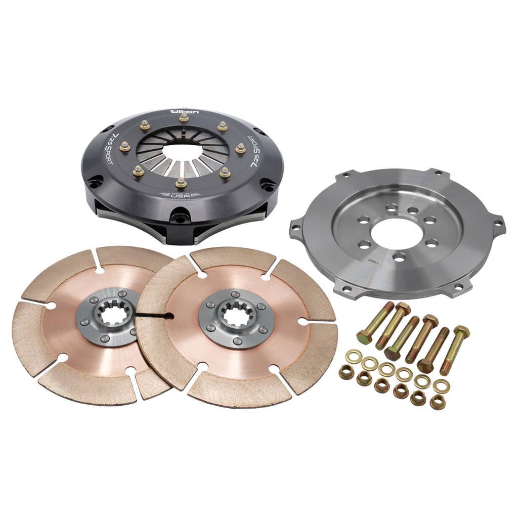 TILTON 56-2306 К-т зчеплення і маховика, Sport 7.25, 2 диска, для CHEVY (L) з зовнішнім балансом, 10 шліців валу Photo-0
