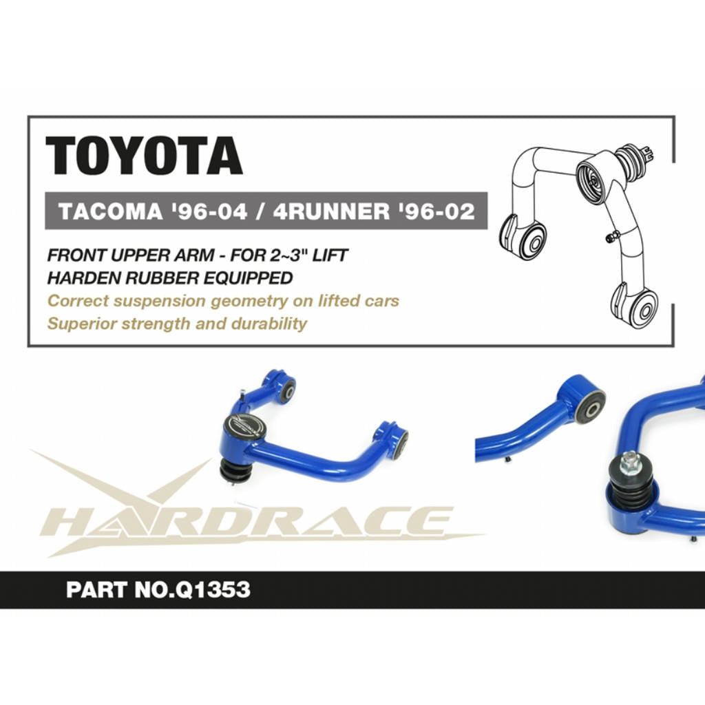 HARDRACE Q1353 Передній верхній важіль для TOYOTA Tacoma 1996-2003 Photo-1