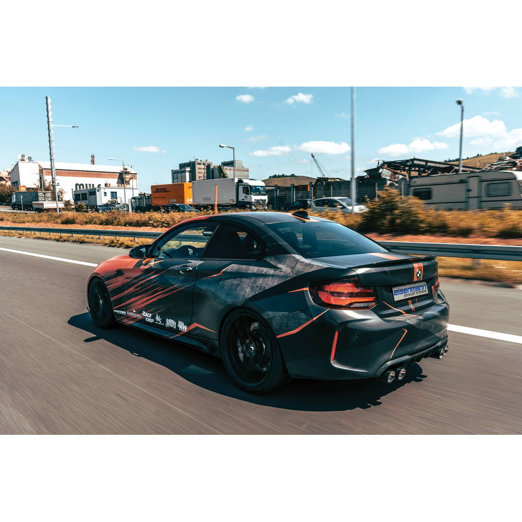 EISENMANN B5462.00904.CS Задній глушник Sport 4 x 90 мм Карбон для BMW 2 (F87) M2 Competition Coupe Photo-1