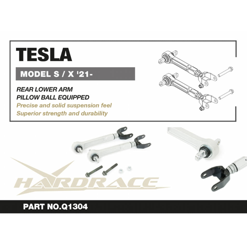 HARDRACE Q1304 Нижній важіль задньої підвіски для TESLA Model S / Model X 2021- Photo-1