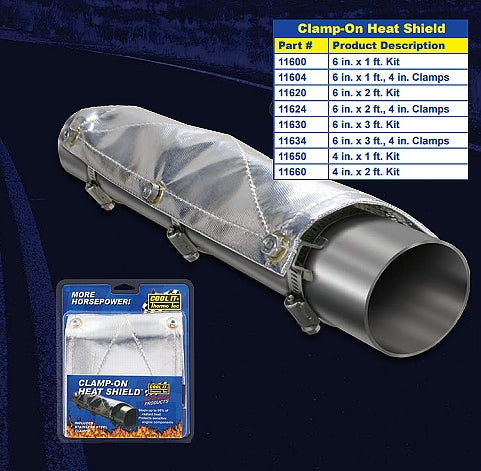 THERMO-TEC 11660 Термоекран на вихлопну трубу 4in X 2ft Photo-0