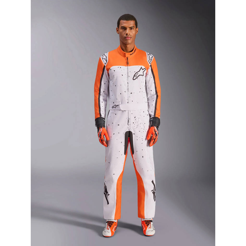 ALPINESTARS 3350125-2005-58 Костюм для картингу KMX-9 V3, Білий / Оранжевий / Чорний, Розмір 58 Photo-0
