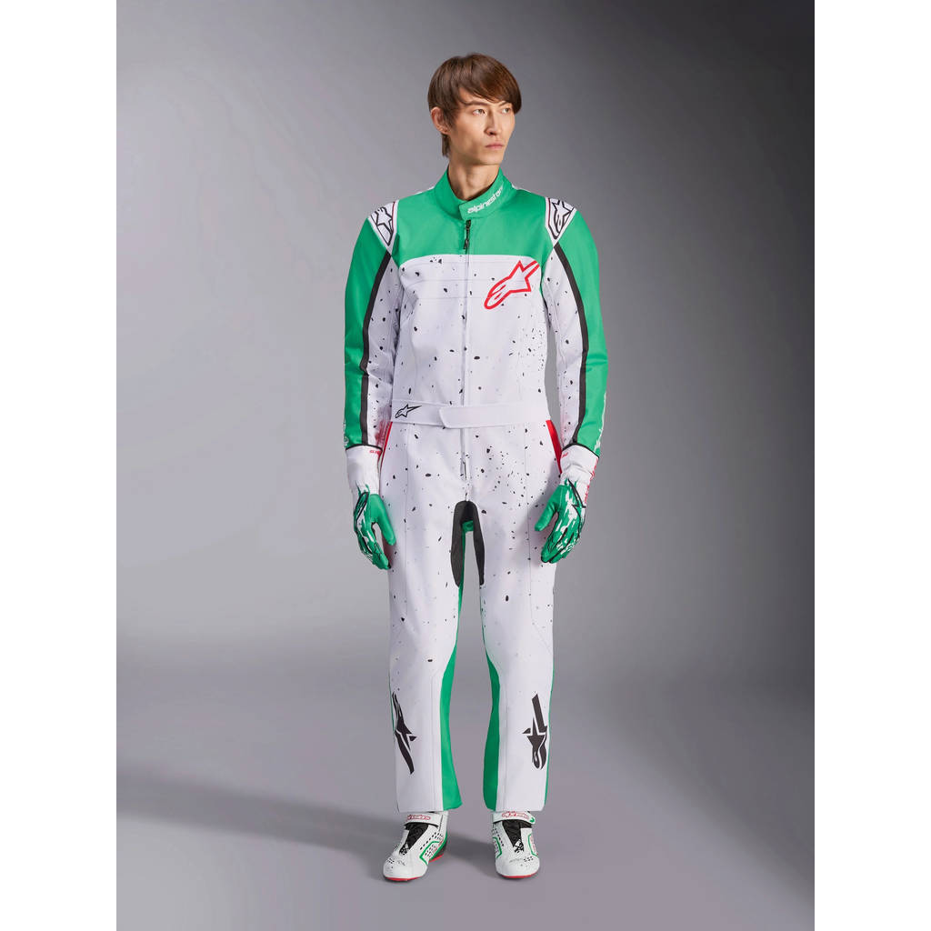 ALPINESTARS 3350125-263-60 Костюм для картингу KMX-9 V3, Білий / Зелений / Червоний, Розмір 60 Photo-0