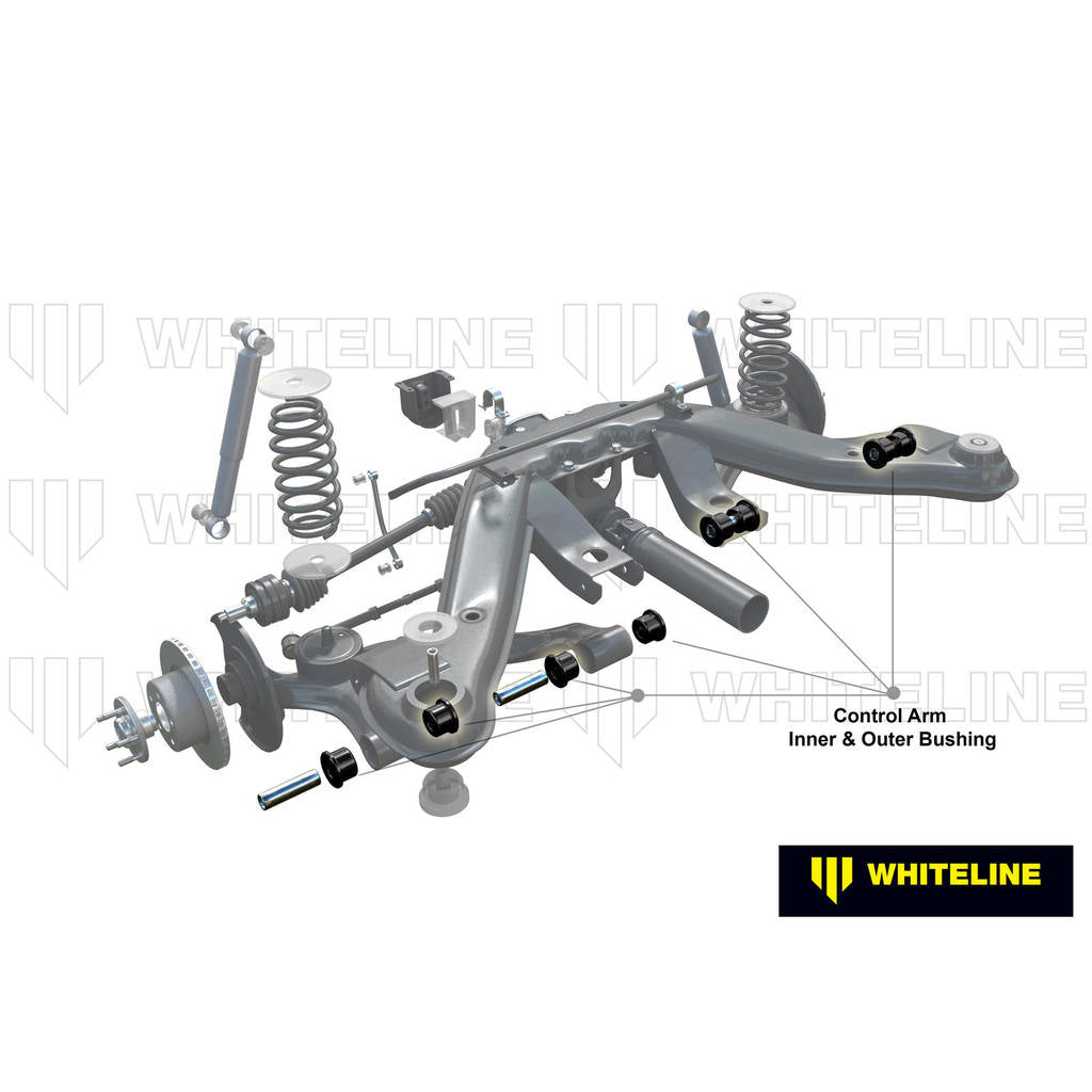 WHITELINE KCA534 Комплект втулок заднього важеля підвіски зі зміщенням Camber/Toe для Pontiac GTO Photo-1
