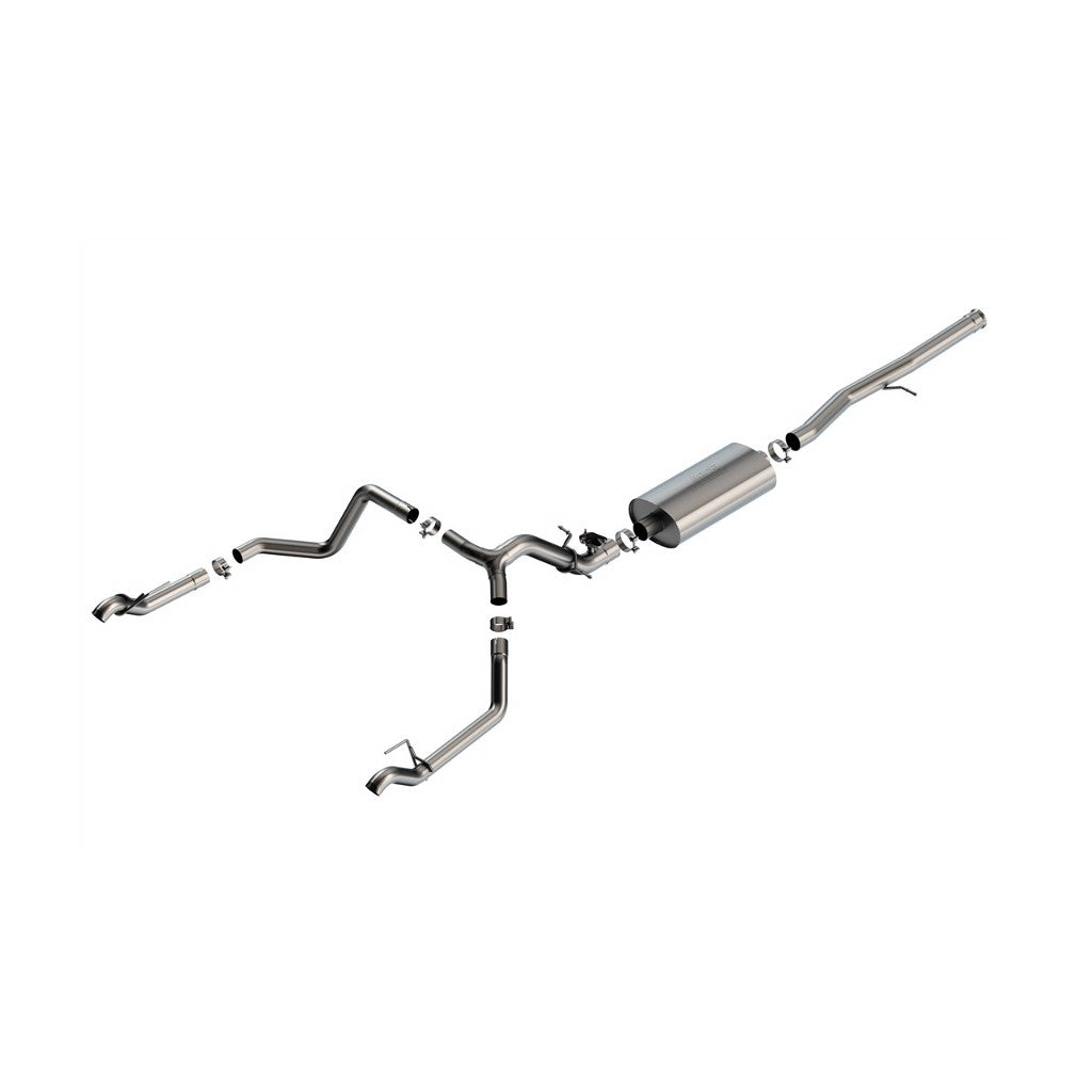 BORLA 140990 Вихлопна система Cat-Back 2.75" Touring (без наконечників) для CHEVROLET Silverado 1500 2024 / GMC Sierra 1500 2024 Photo-0