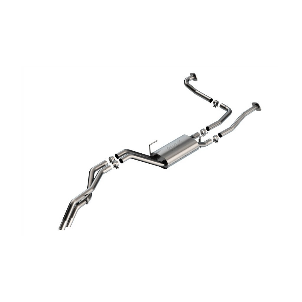 BORLA 140985 Вихлопна система Cat-Back 2.25" S-Type (наконечники з матової нержавіючої сталі 2.25") для NISSAN Frontier 3.8L 2022-2024 Photo-0