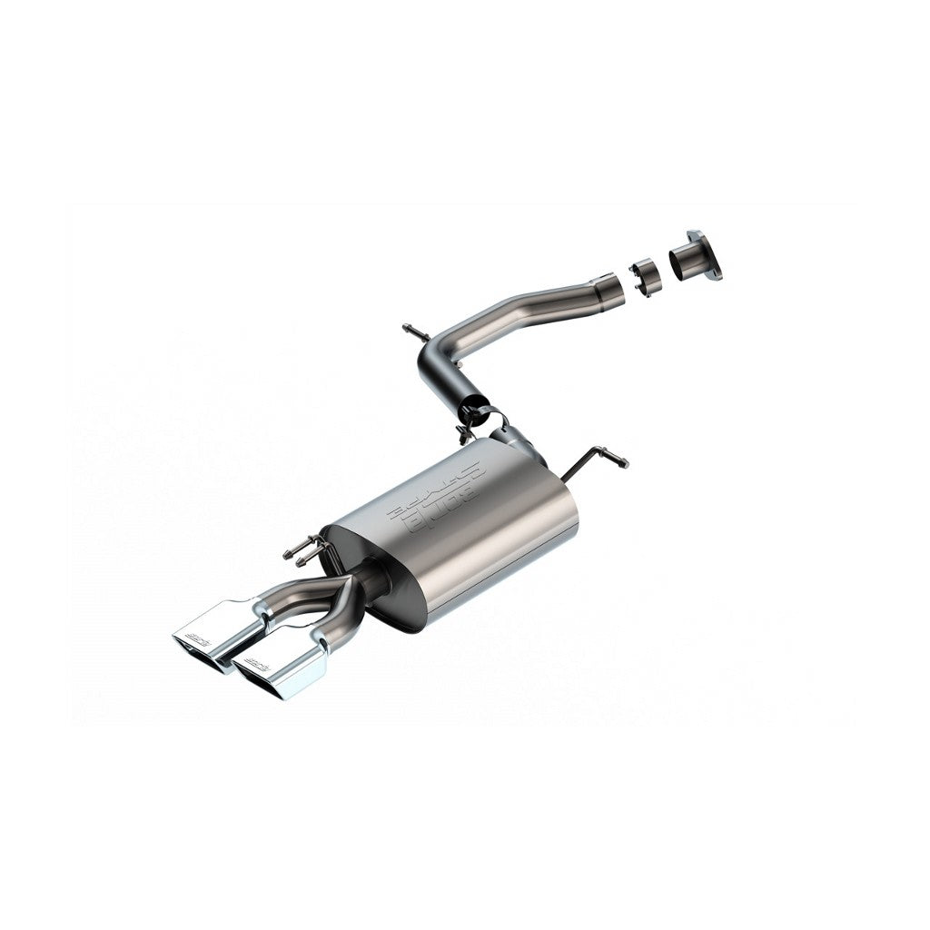 BORLA 11979 Вихлопна система Axle-Back 2.5", S-Type (4" X 2.5" RE X 6.38" наконечники), заміна 11965 для HYUNDAI Palisade 2023 / KIA Telluride 3.8L V6 2020-2022 Photo-0