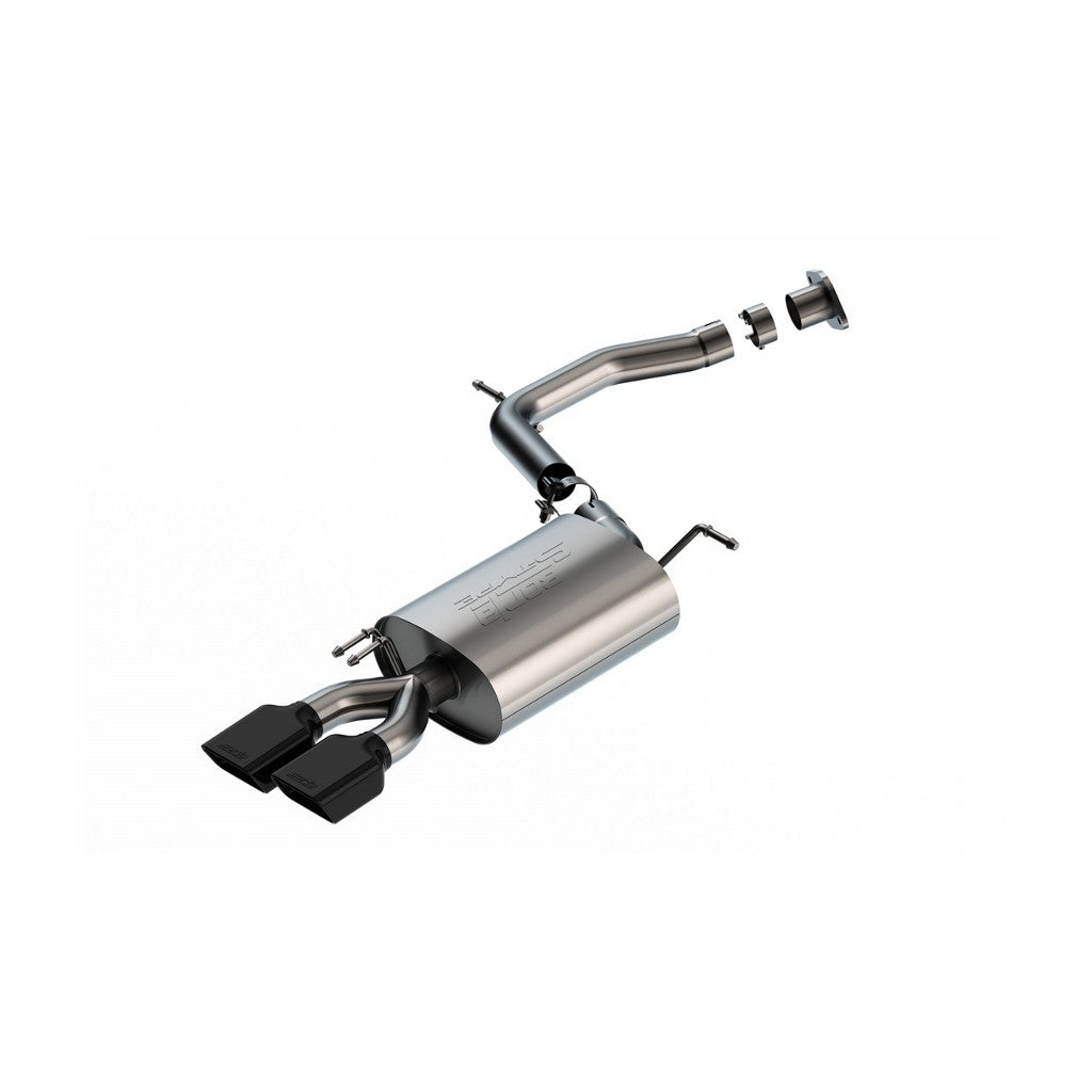 BORLA 11979BC Вихлопна система Axle-Back 2.5", S-Type (4" X 2.5" RE X 6.38" наконечники з чорного хрому) для HYUNDAI Palisade 2023 / KIA Telluride 3.8L V6 2020-2022 Photo-0