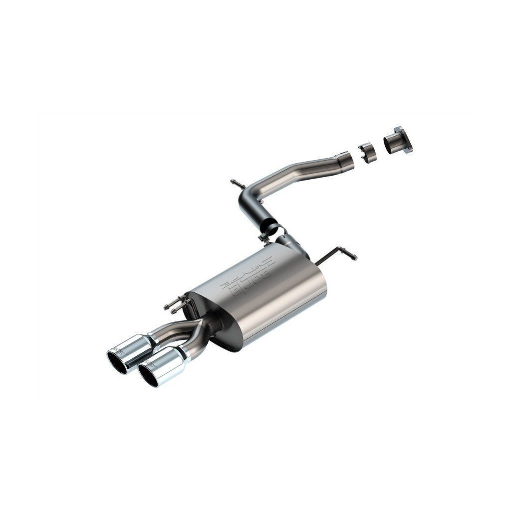 BORLA 11980 Вихлопна система Axle-Back 2.5", S-Type (3.5" RD X 6.0" наконечники) для HYUNDAI Palisade 2020-2022 / KIA Telluride 3.8L V6 2023 Photo-0