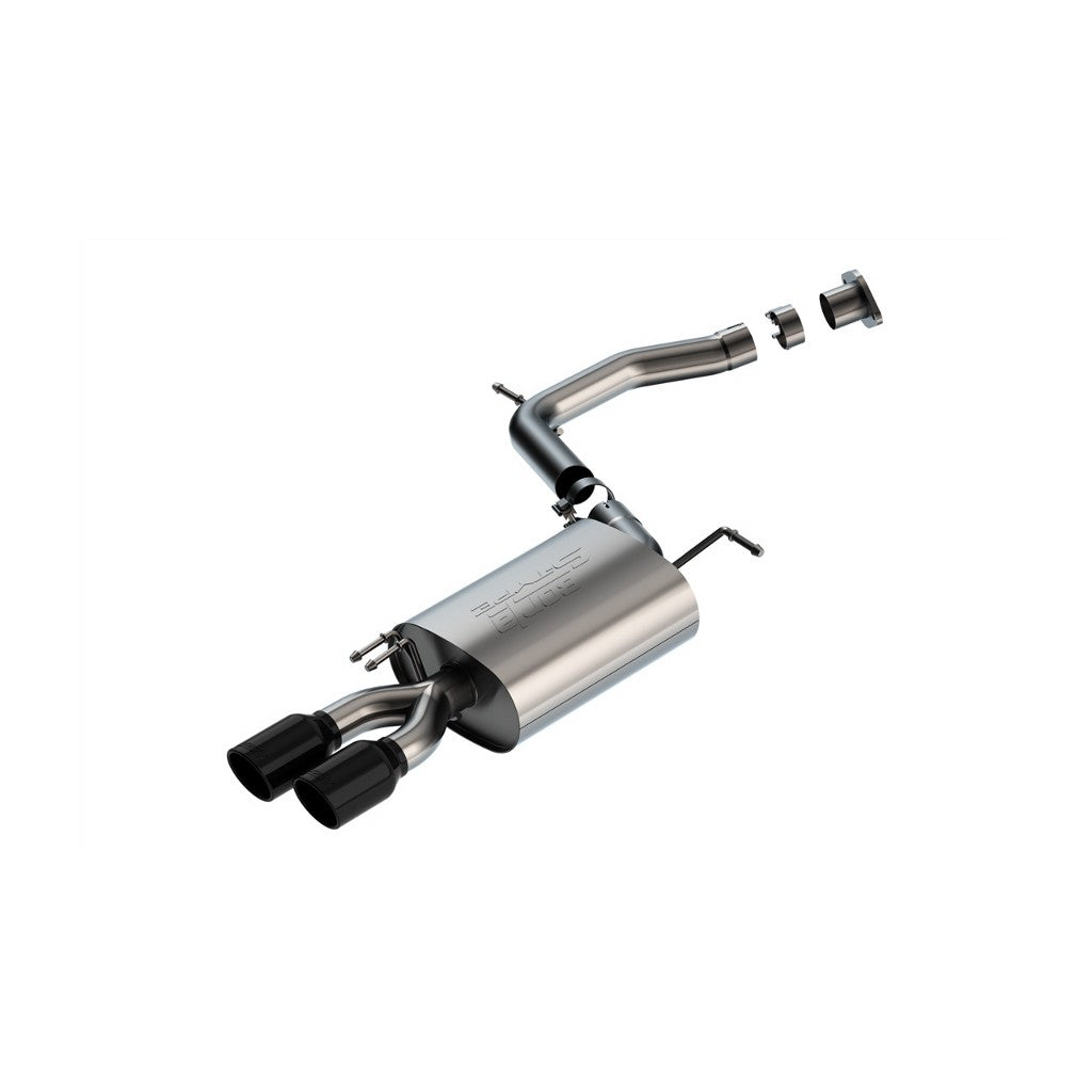 BORLA 11980BC Вихлопна система Axle-Back 2.5", S-Type (3.5" RD X 6.0" наконечники з чорного хрому) для HYUNDAI Palisade 2020-2022 / KIA Telluride 3.8L V6 2023 Photo-0