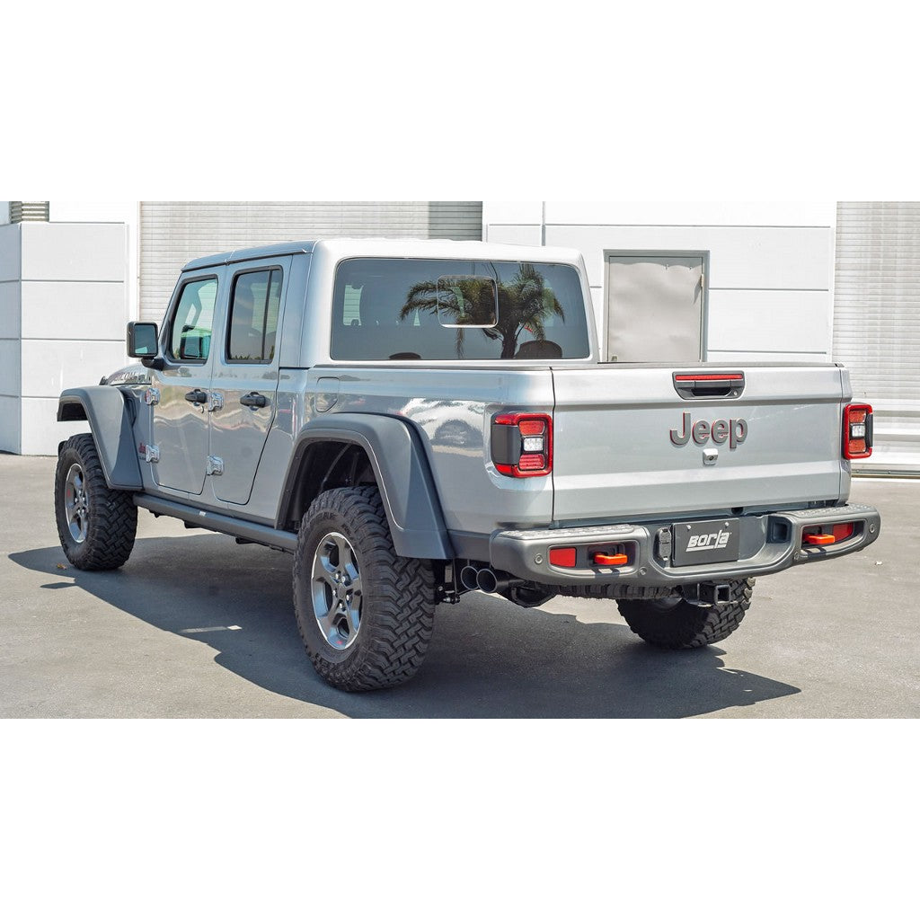 BORLA 60701CB Комплект наконечників 3.5" RD X 6", чорна кераміка для JEEP Gladiator (JT) 3.6L V6 2020-2023 Photo-1