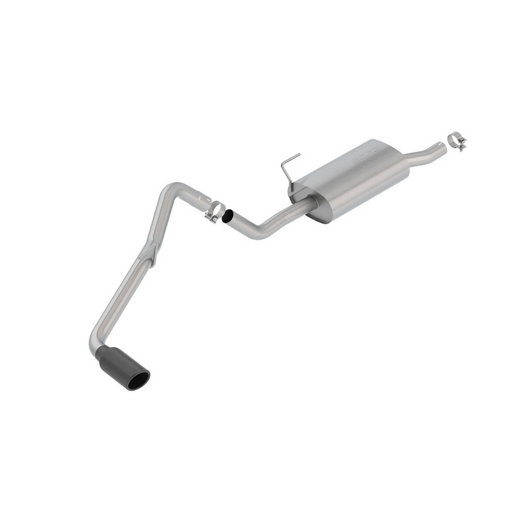 BORLA 140802BC Вихлопна система Cat-Back 2.50", S-Type (4" RD X 12" наконечники) для NISSAN Frontier 4.0L V6 2005-2019 Photo-0