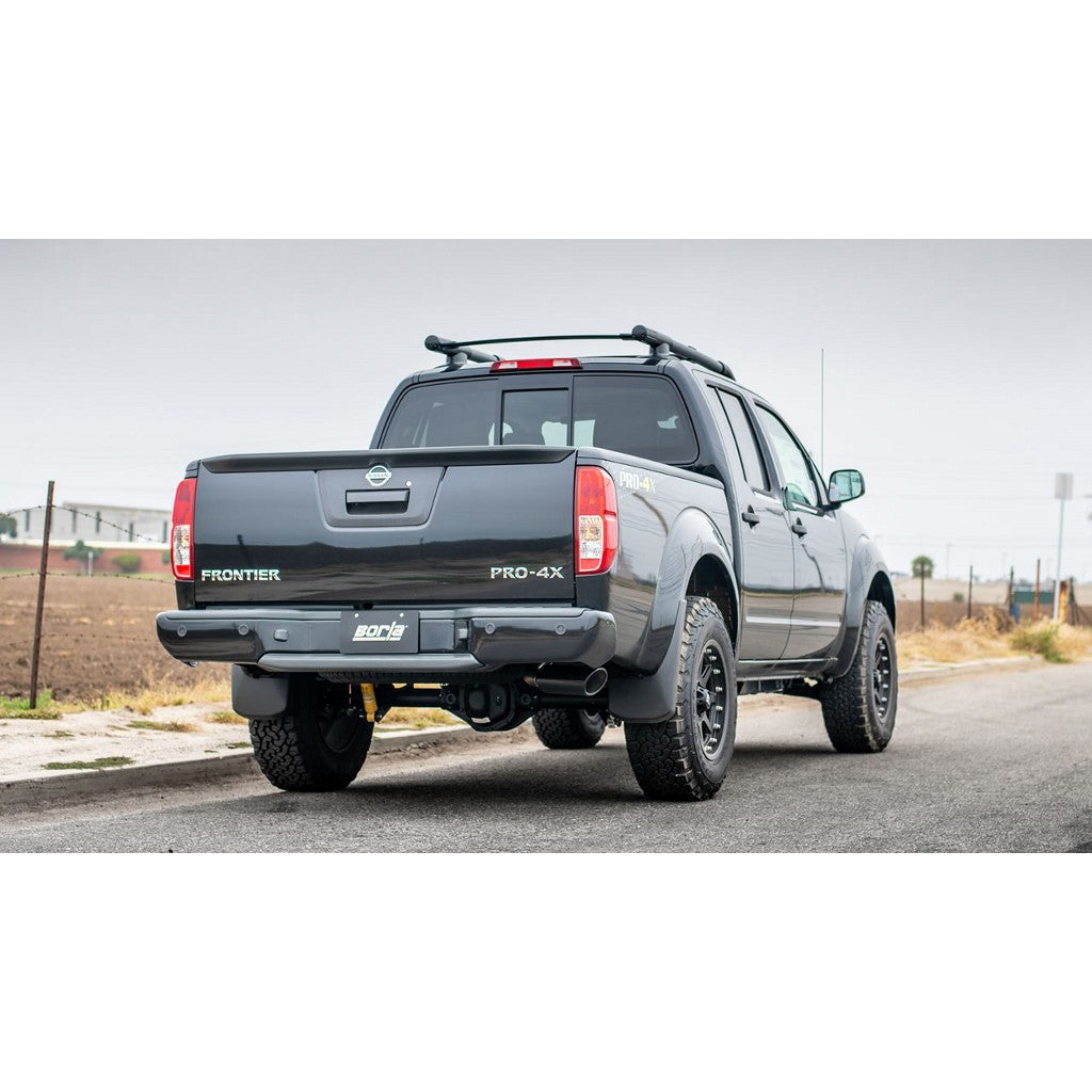 BORLA 140802BC Вихлопна система Cat-Back 2.50", S-Type (4" RD X 12" наконечники) для NISSAN Frontier 4.0L V6 2005-2019 Photo-1