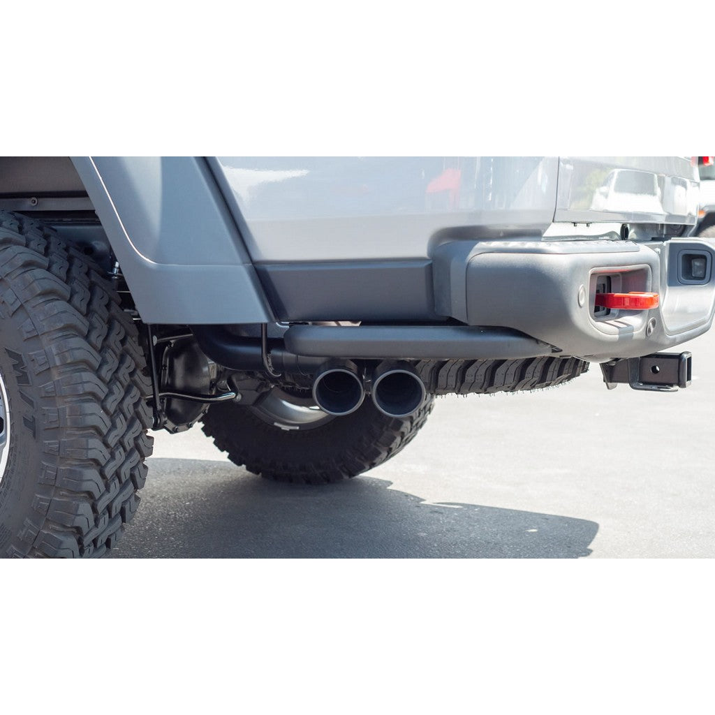 BORLA 140816CB Вихлопна система Cat-Back 2.75", 2", ATAK (3.5" RD X 6.0" керамічні чорні наконечники) для JEEP Gladiator (JT) 3.6L V6 2020-2023 Photo-1