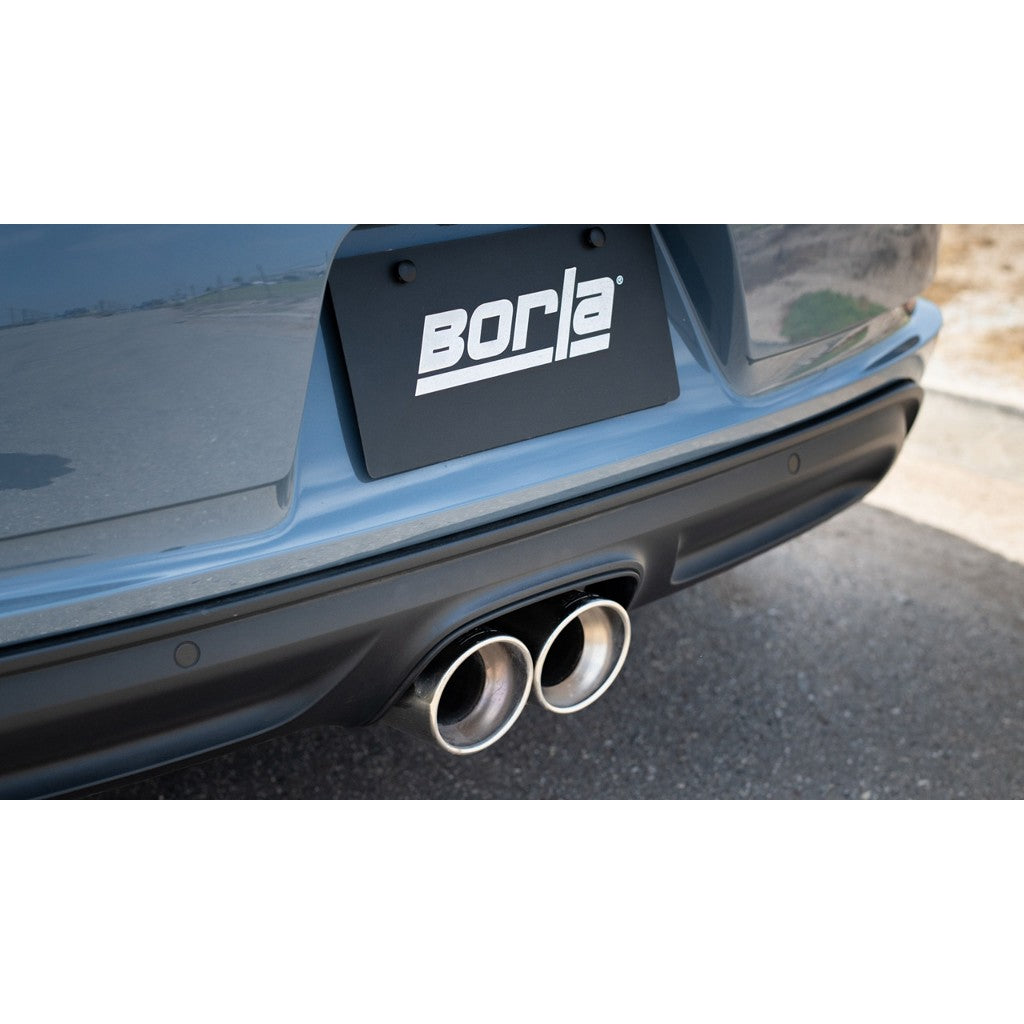 BORLA 140817 Вихлопна система Cat-Back 2.25", S-Type (4" RD X 6.5" наконечники) для PORSCHE Cayman 718 / Boxster 718 2.0L 2017-2023 2.0L Photo-2