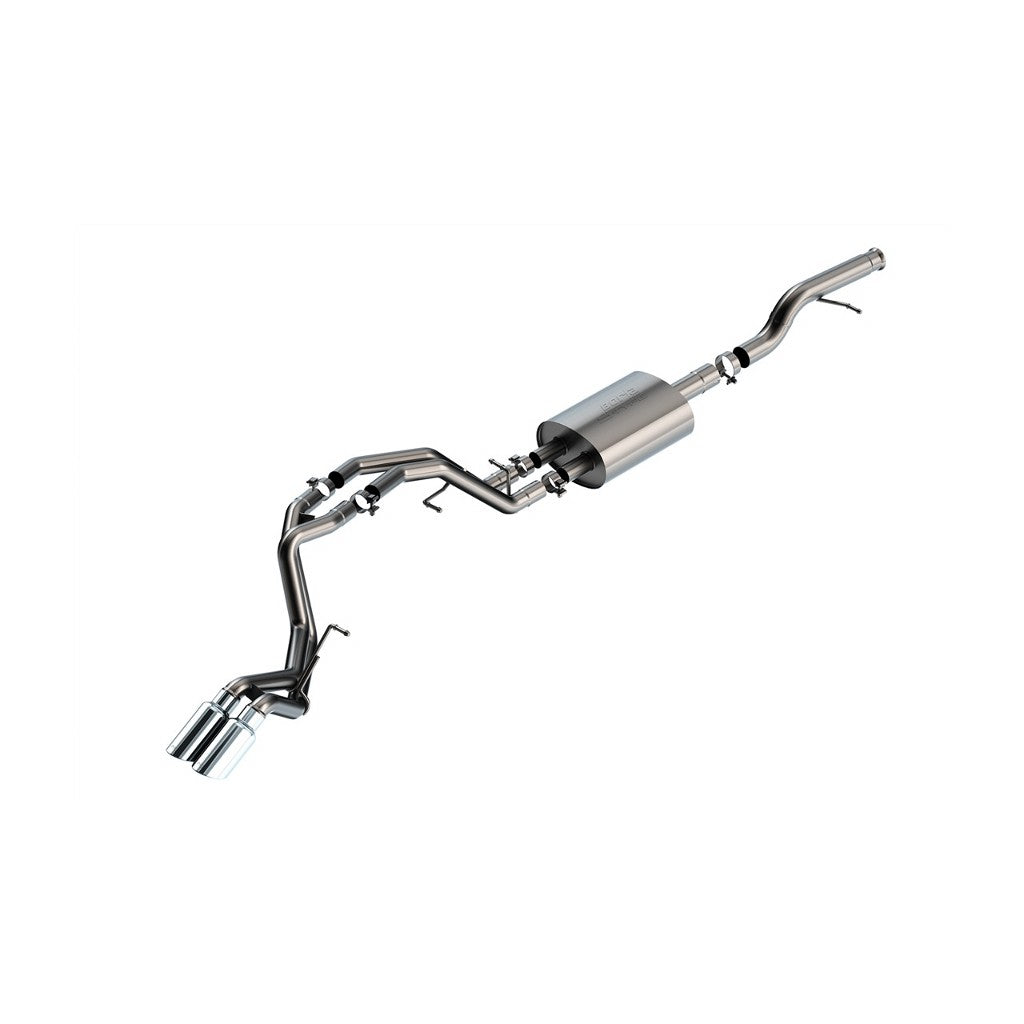 BORLA 140855 Вихлопна система Cat-Back 3", 2.25", S-Type (4" RD X 9.5" наконечники) для CHEVROLET Tahoe / Yukon 5.3L V8 2021-2023 Photo-0