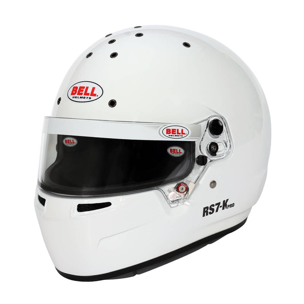 BELL 1310C12 Шолом для картингу RS7-K, Білий, FIA 8878-2024 / K2020, Розмір M (58-59) Photo-0