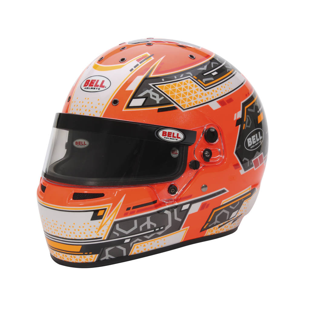BELL 1310B91 Шолом для картингу RS7-K Stamina, Антрацит / Помаранчевий, FIA 8878-2024 / K2020, Розмір S (57 -58) Photo-2