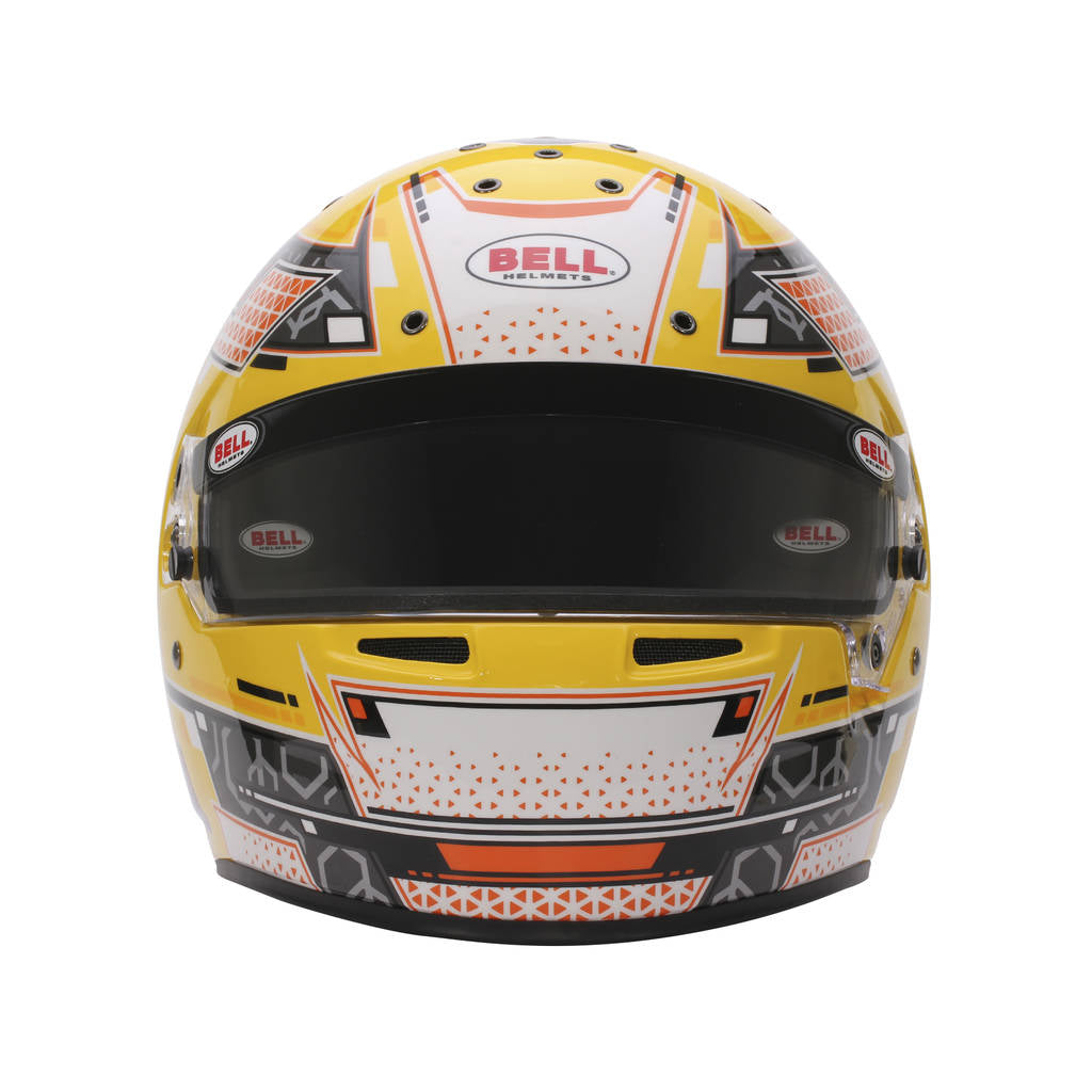 BELL 1310C03 Шолом для картингу RS7-K Stamina, Антрацит / Жовтий, FIA 8878-2024 / K2020, Розмір L (60-61) Photo-4