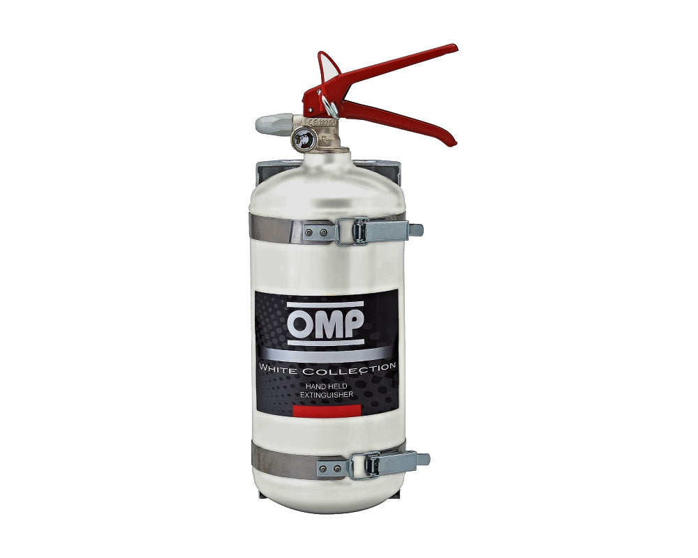 OMP CB0-0351-A01-020 (CBB/351) Вогнегасник (за вимогами FIA), алюміній, 2,4кг, діам.130мм, піна, білий Photo-0