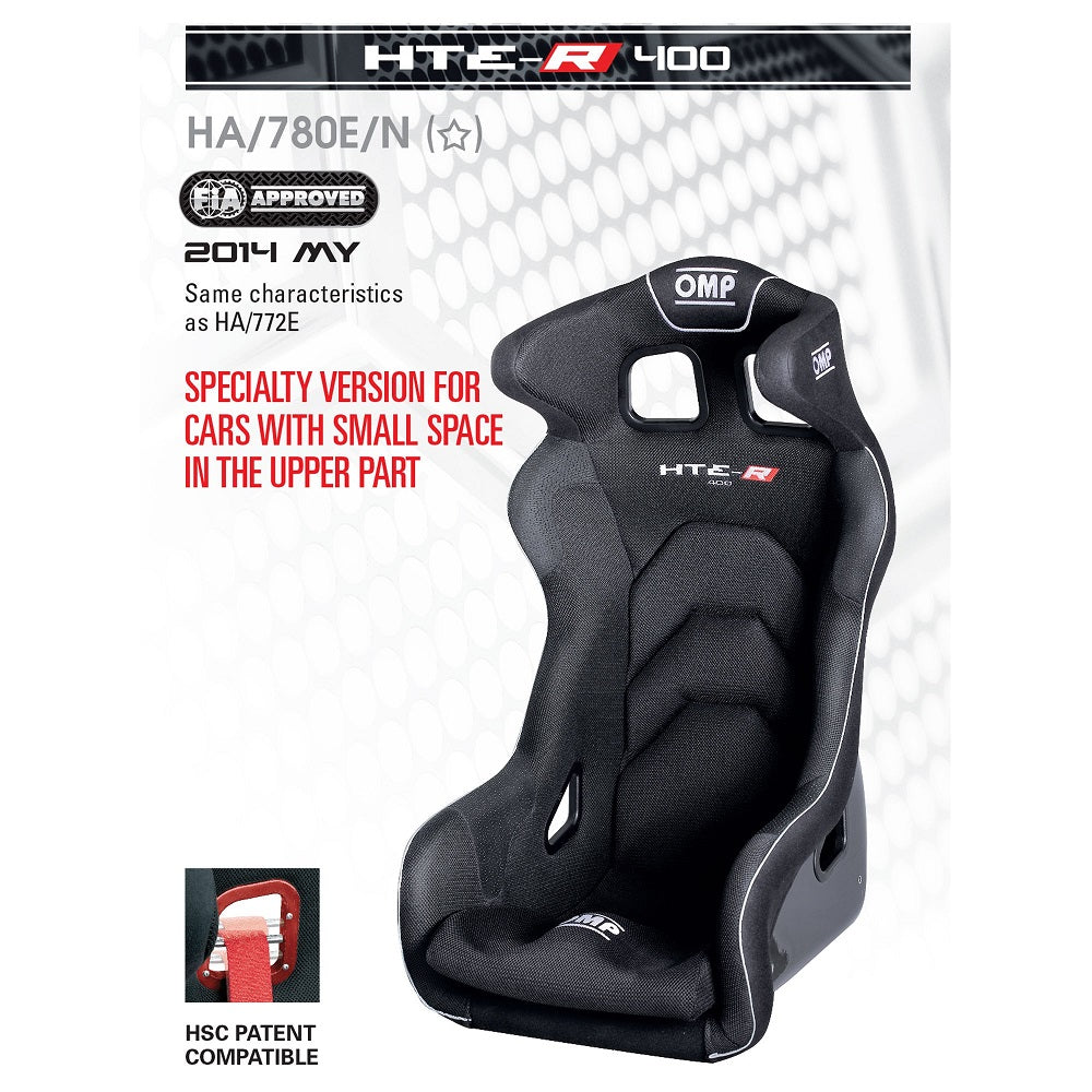 OMP HA0-0780-B01-071 (HA/780E/N) Крісло/сидіння (FIA) HTE-R 400, чорний Photo-1