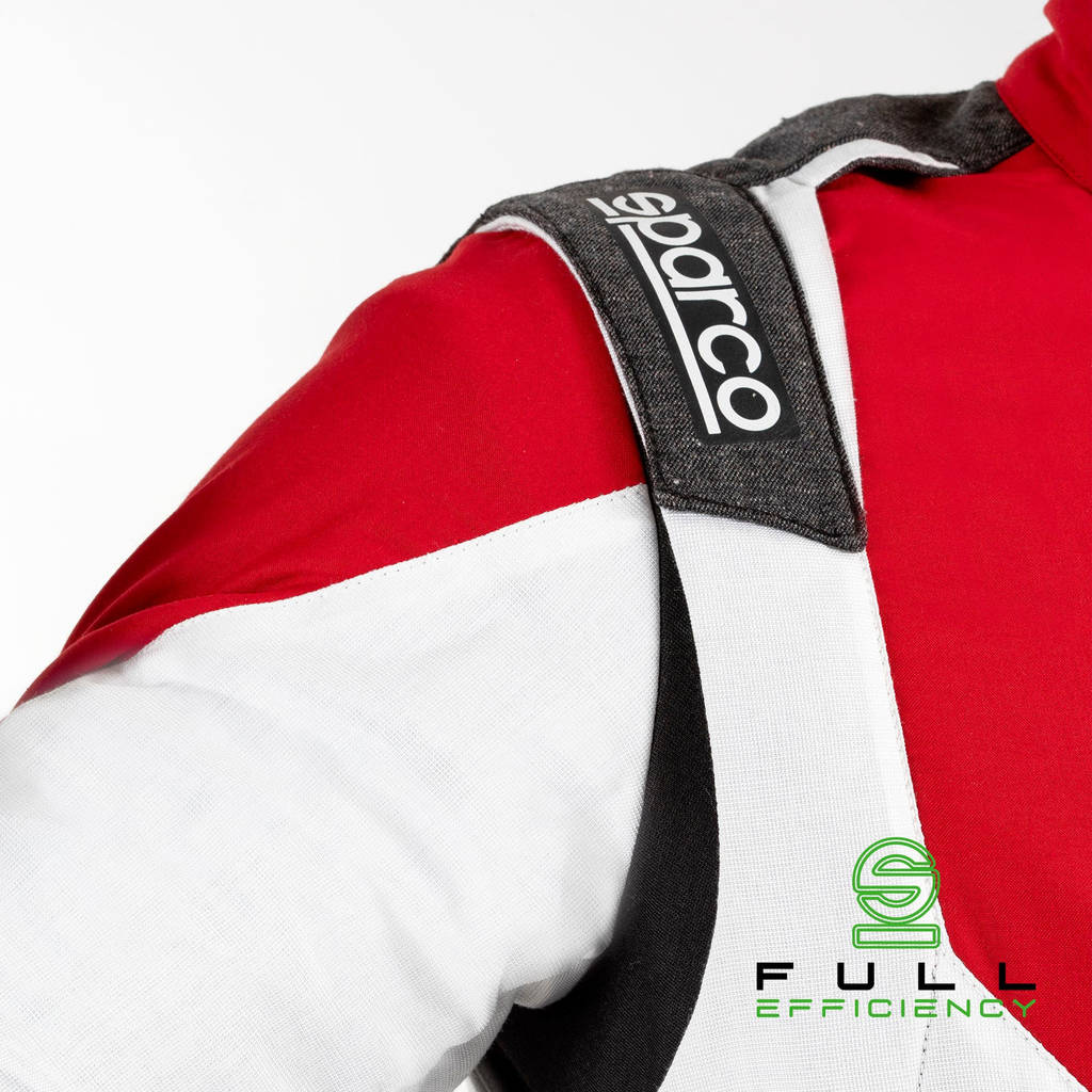 SPARCO BRS0005B0R16064 Костюм для перегонів X-Light Full Efficiency, Червоний / Білий, Розмір 64 Photo-3