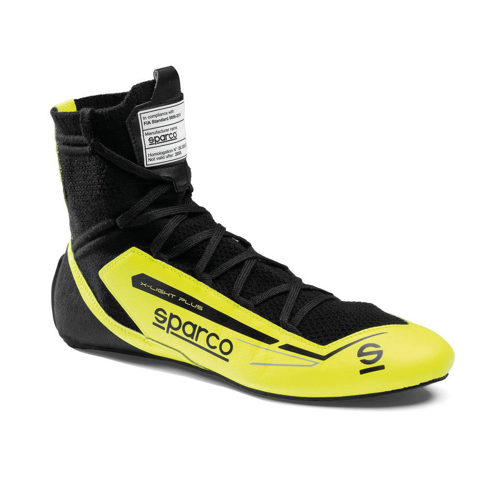 SPARCO BRB0003B0Y04045 Черевики для перегонів X-Light Plus, Флуо Жовтий / Чорний, Розмір 45 Photo-0
