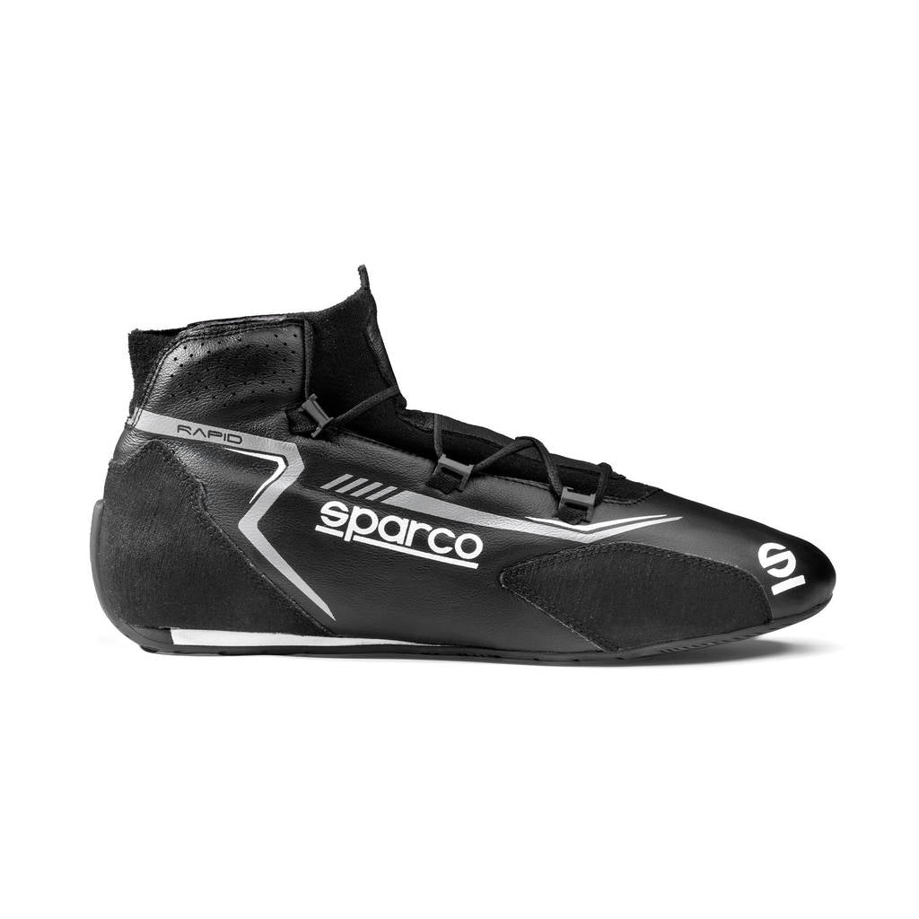 SPARCO BRB0006B0K10042 Черевики для перегонів Rapid Laces, Чорний / Сірий, Розмір 42 Photo-1