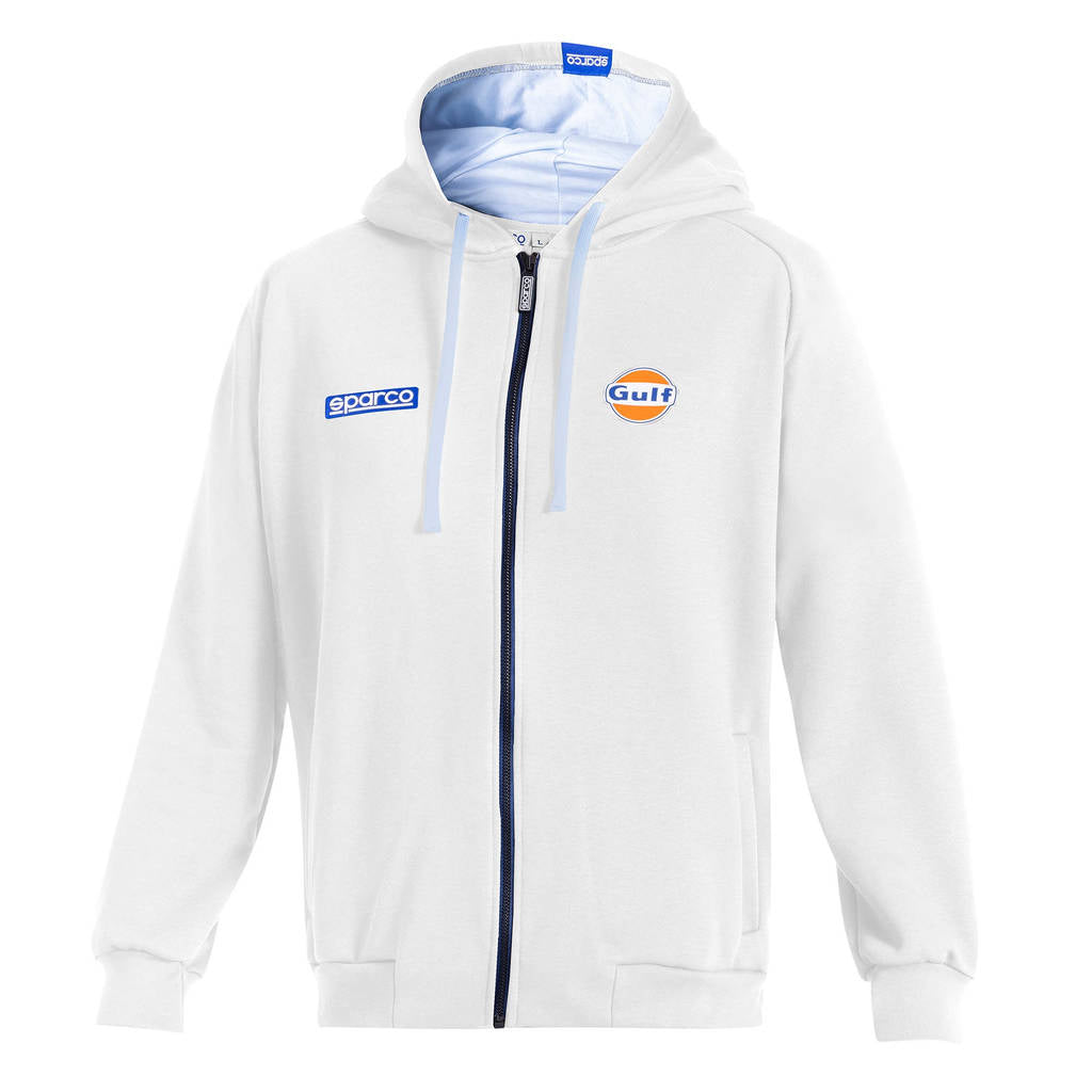 SPARCO BMF0010S0W013XL Толстовка на блискавці з капюшоном Sparco-Gulf, Білий, Розмір 3XL Photo-0