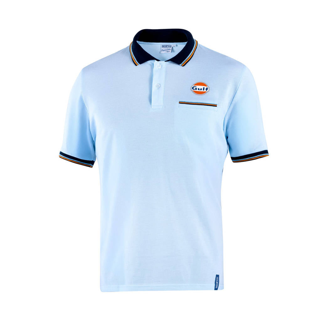 SPARCO BML0004S0C0100S Поло Piquet Pocket Sparco-Gulf, Небесний, Розмір S Photo-0