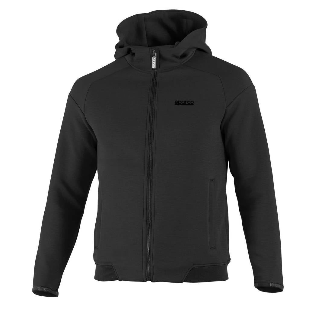 SPARCO BMJ0012B0K0100L Толстовка на блискавці з капюшоном, Чорний, Розмір L Photo-0