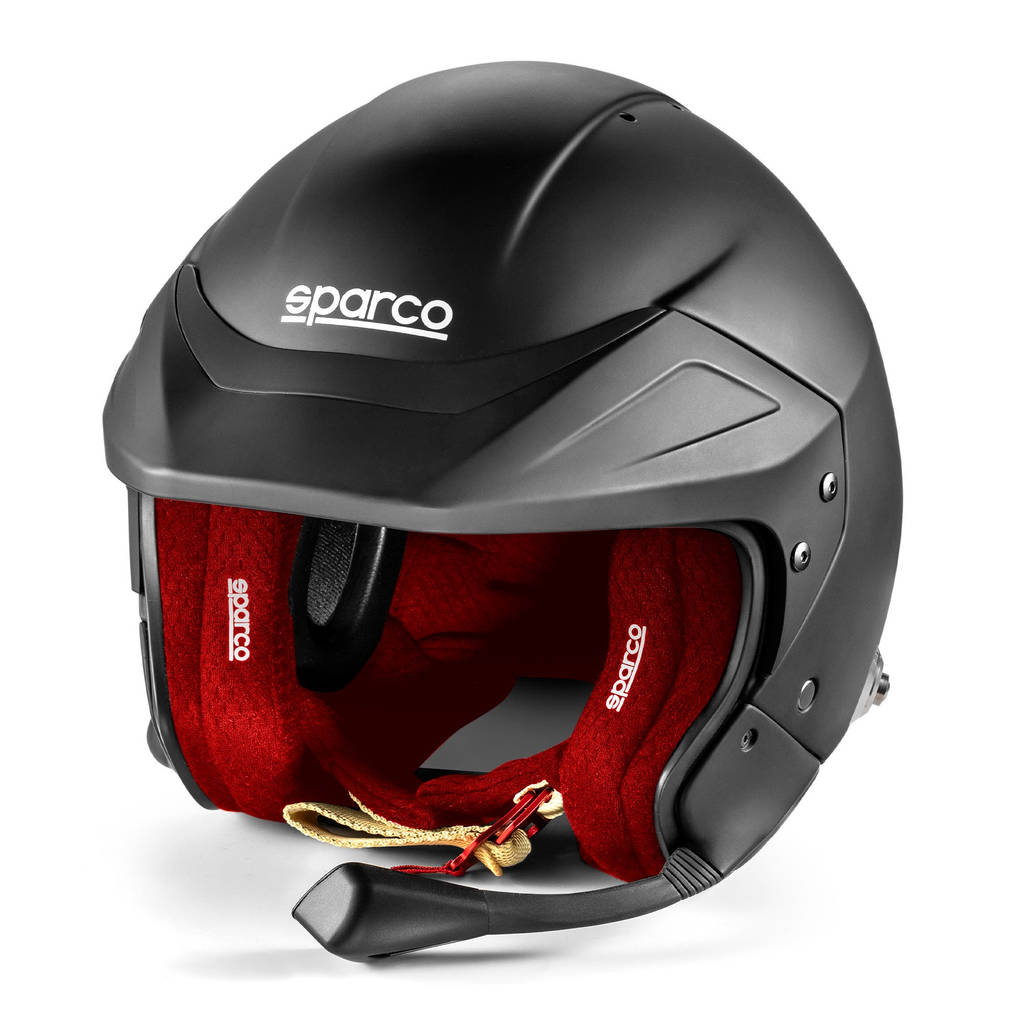 SPARCO BRH0005B0K120ML Відкритий шолом Flux RJ-i 8859-2024, Чорний / Червоний, Розмір ML Photo-0