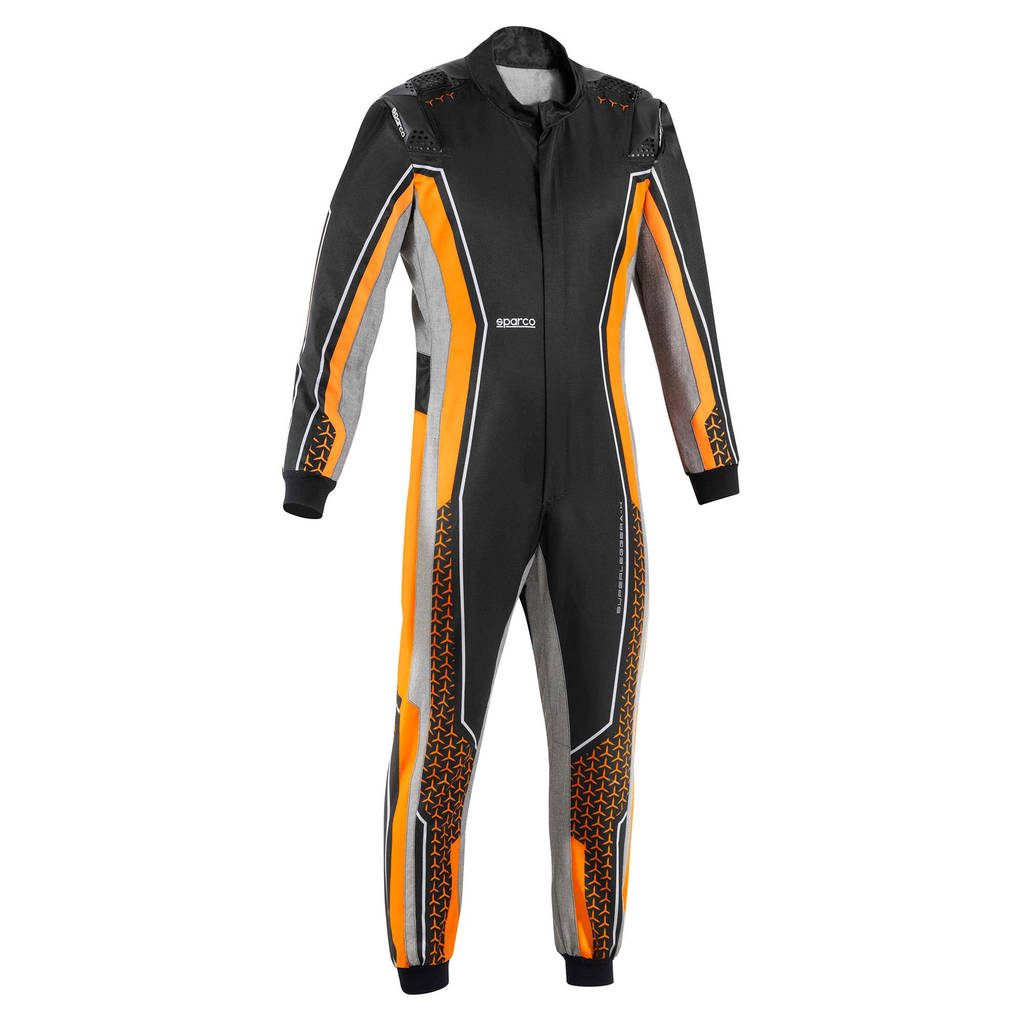 SPARCO BKS0012B0K04050 Костюм для картингу Superleggera-K, Чорний / Флуо Помаранчевий, Розмір 50 Photo-0