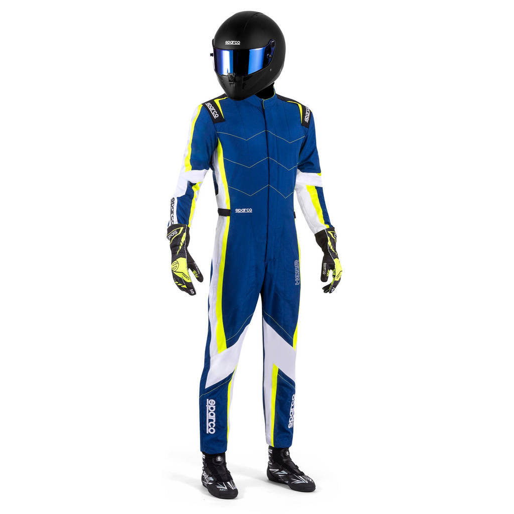 SPARCO BKS0011B0B1400S Костюм для картингу Kerb Advanced, Блакитний / Флуо Жовтий, Розмір S Photo-1