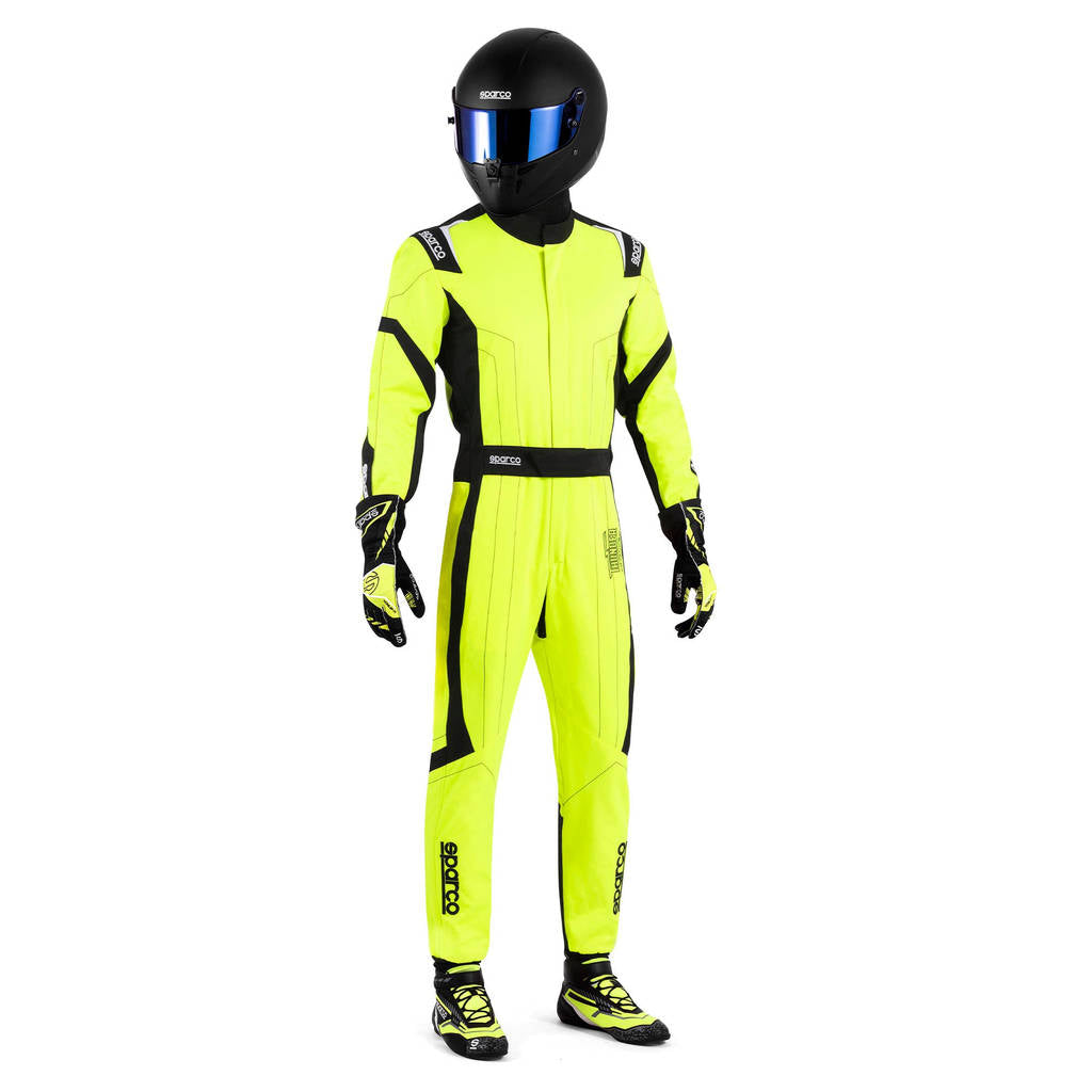 SPARCO BKS0010B0Y0400S Костюм для картингу Thunder Advanced, Флуо Жовтий / Чорний, Розмір S Photo-0