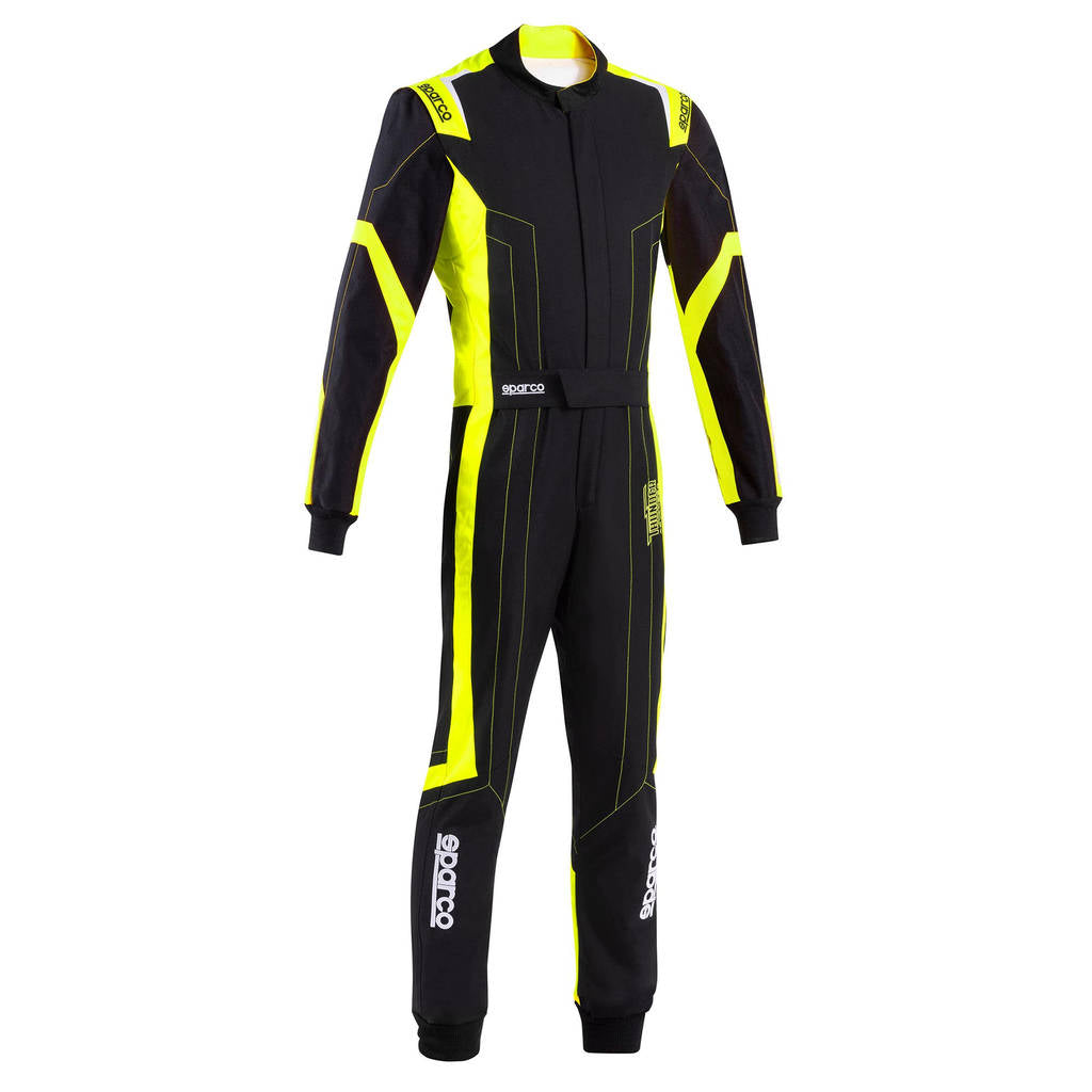 SPARCO BKS0010B0K0800L Костюм для картингу Thunder Advanced, Чорний / Флуо Жовтий, Розмір L Photo-1