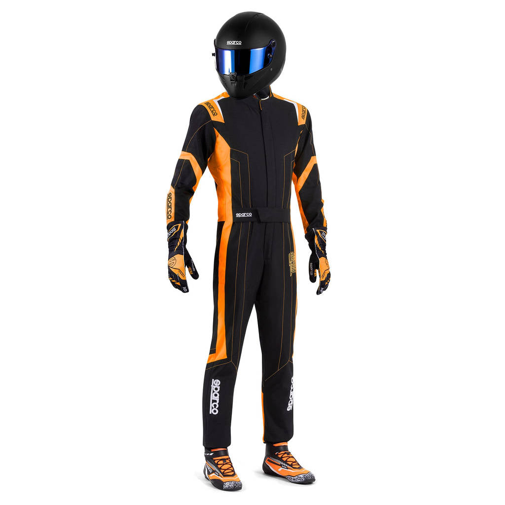 SPARCO BKS0010B0K040XL Костюм для картингу Thunder Advanced, Чорний / Флуо Помаранчевий, Розмір XL Photo-0