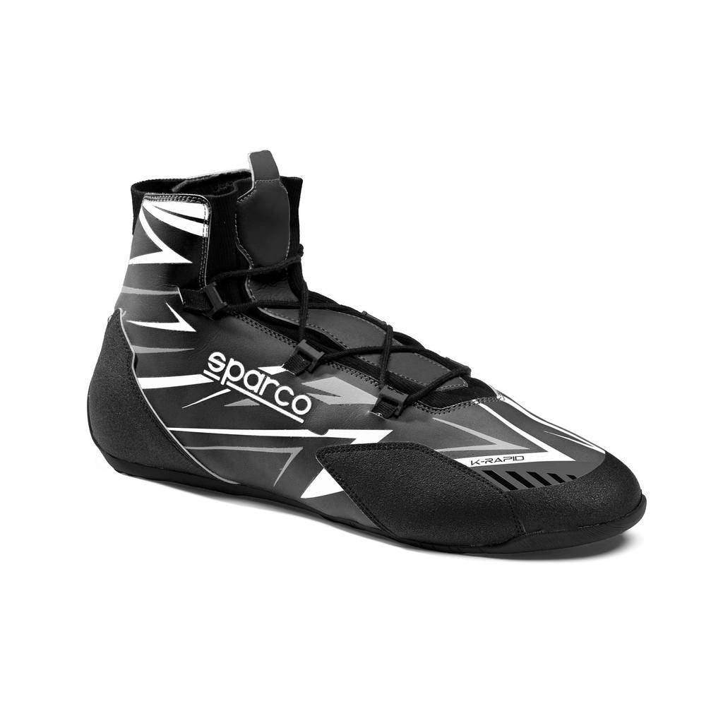SPARCO BKB0003B0K06034 Взуття для картингу K-Rapid Laces 2025, Чорний / Білий, Розмір 34 Photo-0