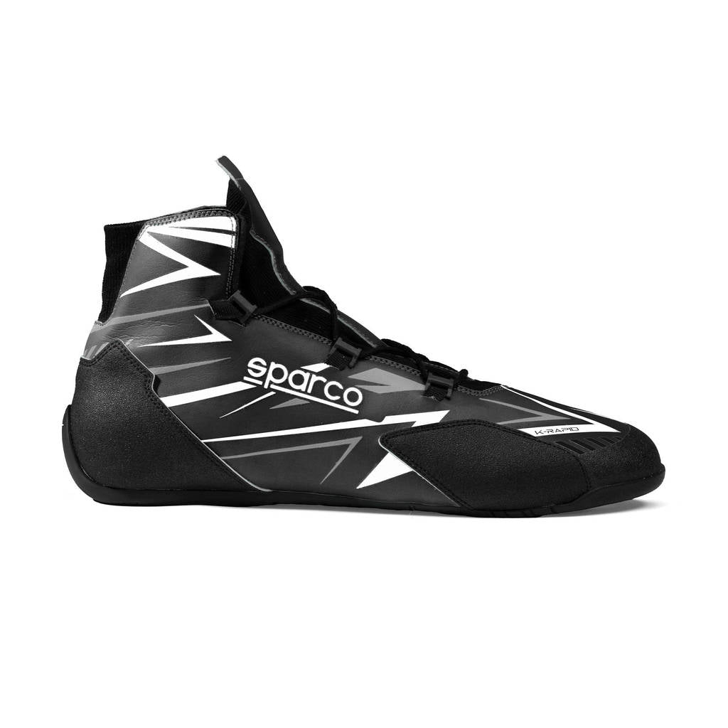 SPARCO BKB0003B0K06034 Взуття для картингу K-Rapid Laces 2025, Чорний / Білий, Розмір 34 Photo-1