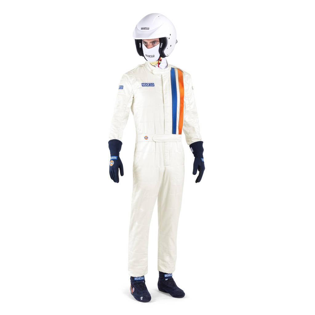 SPARCO 001144GU60BI Репліка костюма для перегонів Gulf, Білий, Розмір 60 Photo-0