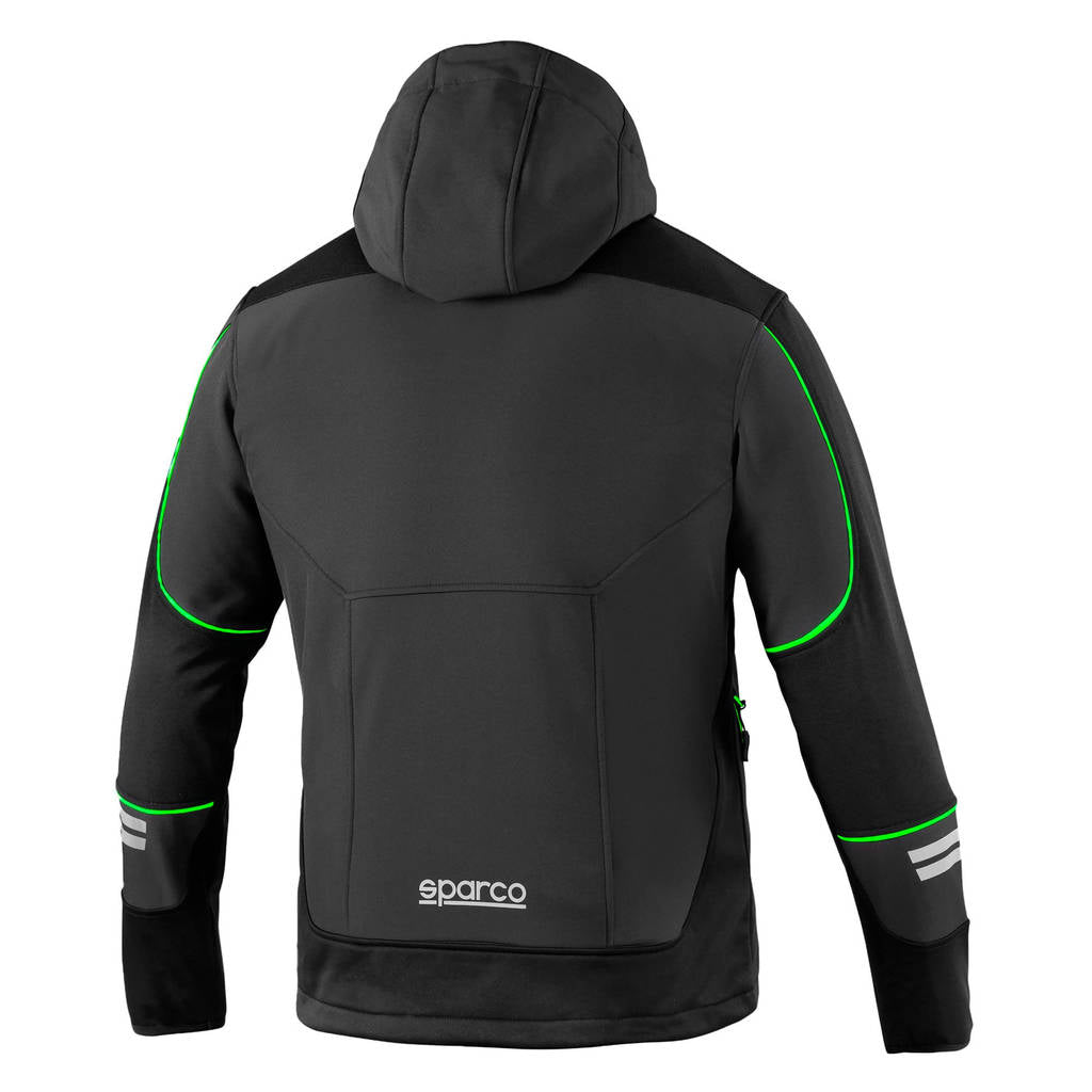 SPARCO 02412GSVF3L Куртка софтшел Tech, Сірий / Зелений, Розмір L Photo-1