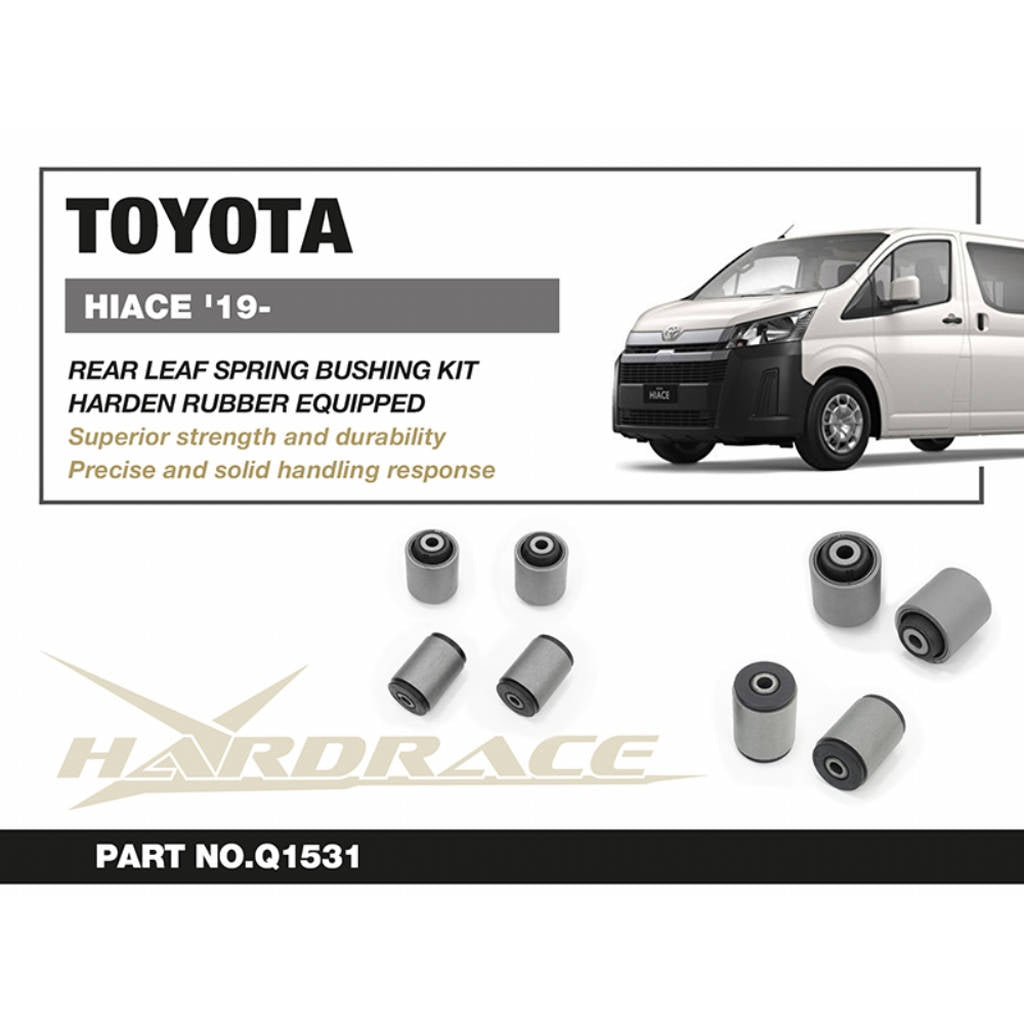 HARDRACE Q1531 Комплект втулок задньої ресори, 4 шт для TOYOTA Hiace (H300) 2019- Photo-1