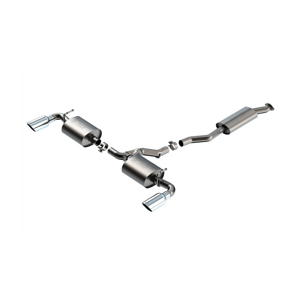 BORLA 141009 Вихлопна система Cat-Back S-Type, 2.25" (насадки 4", світлий хром) для TOYOTA RAV4 2.5L 2019-2025 Photo-0