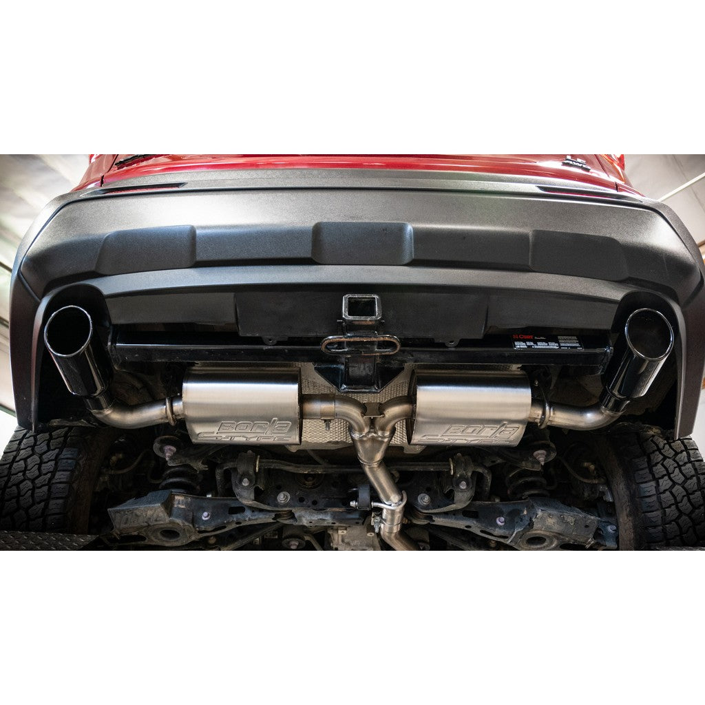 BORLA 141009BC Вихлопна система Cat-Back S-Type, 2.25" (насадки 4", чорний хром) для TOYOTA RAV4 2.5L 2019-2025 Photo-1