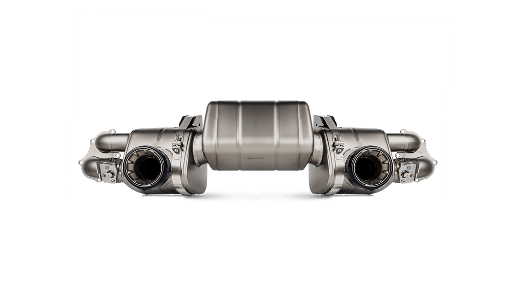 AKRAPOVIC S-PO/TI/18 Вихлопна система Slip-On Race Line (Titanium) для PORSCHE Cayman GT4 (718)/GTS 4.0/718 Boxter GTS 4.0 Photo-0
