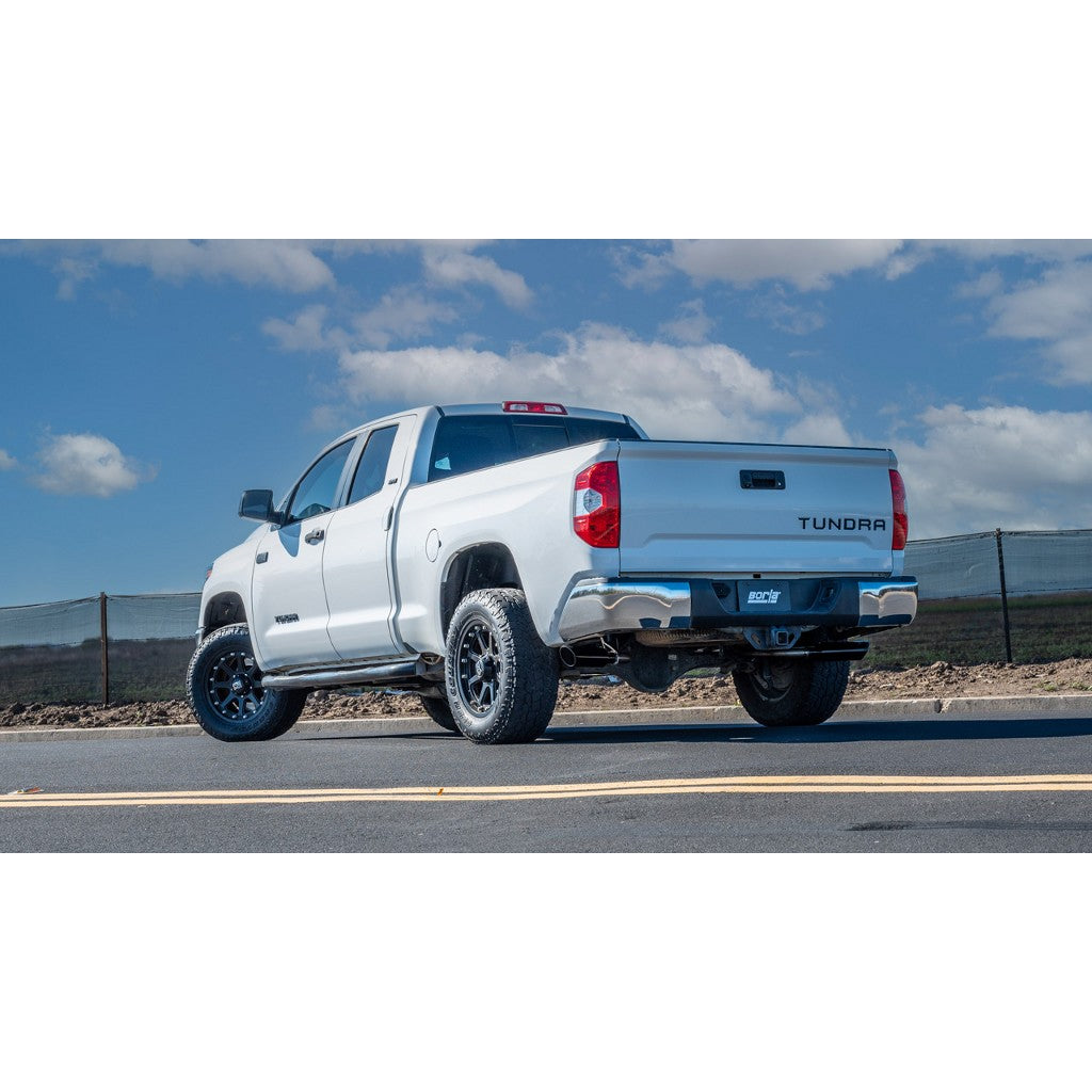 BORLA 141024BC Вихлопна система Cat-Back 2.25", ATAK (насадки 4", чорний хром) для TOYOTA Tundra 4.6L / 5.7L V8 2009-2021 Photo-1