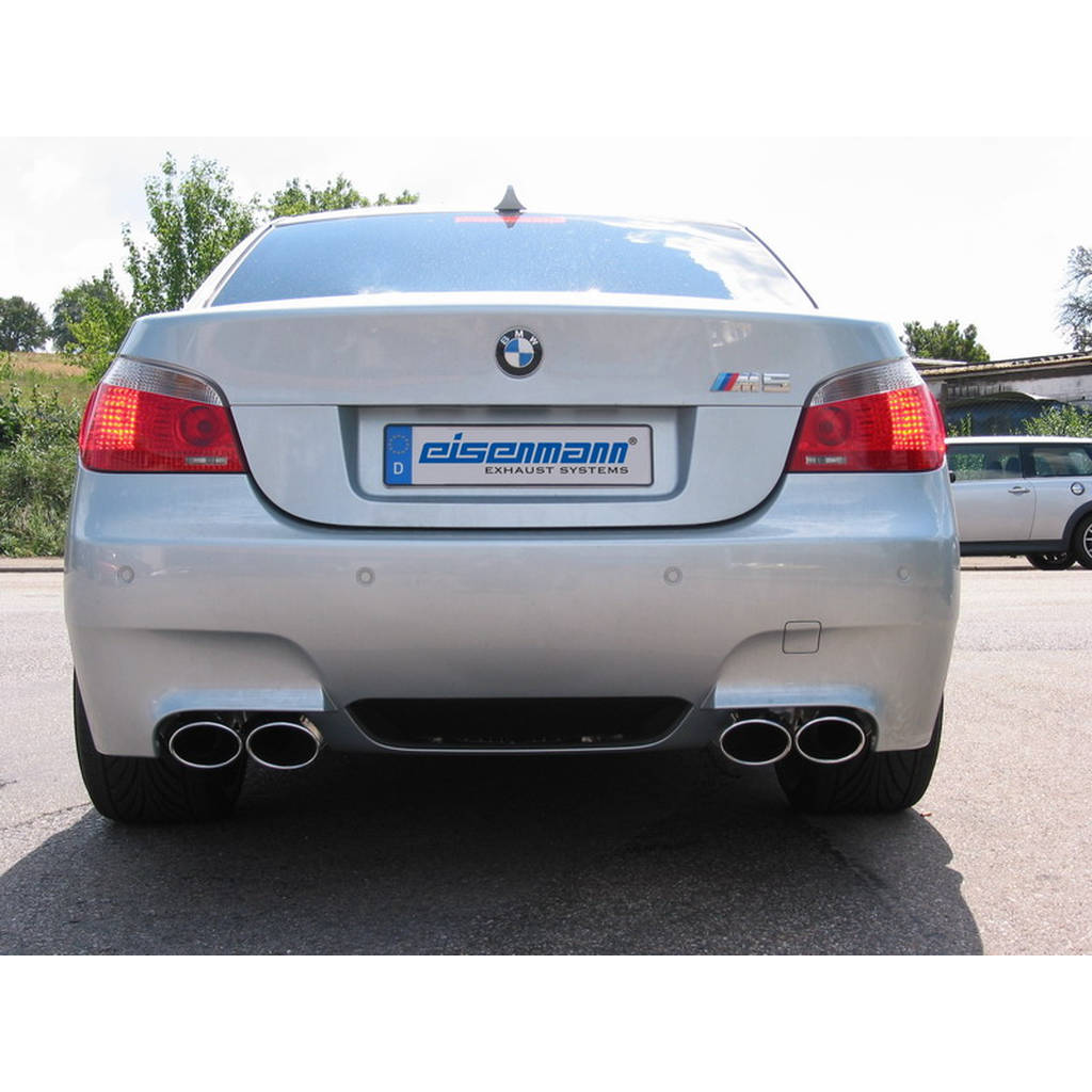EISENMANN B5258.02184 Задній глушник Sport 4 x 120 x 77 мм (овальні патрубки) для BMW M5 (E60) Photo-0