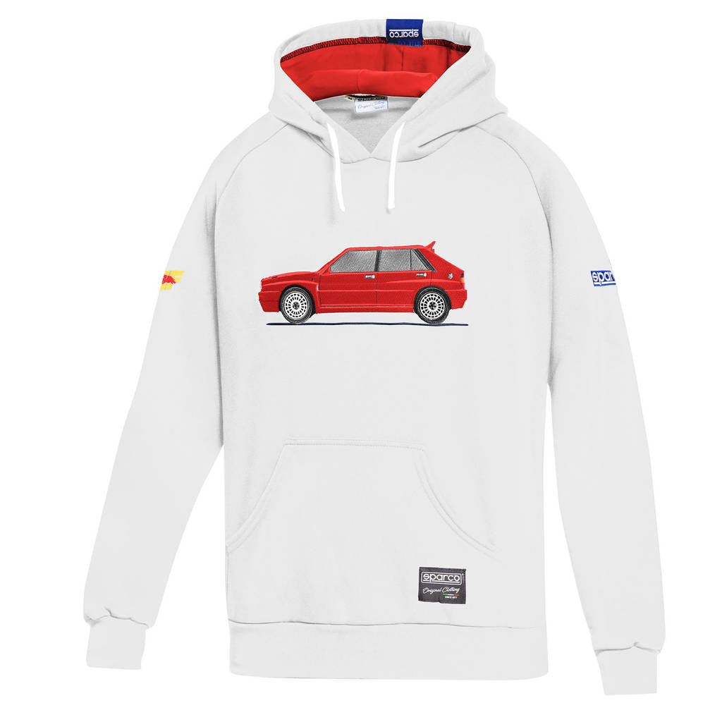SPARCO BMF0017N0W093XL Худі Lancia HF Delta, Білий/Червоний, Розмір 3XL Photo-0