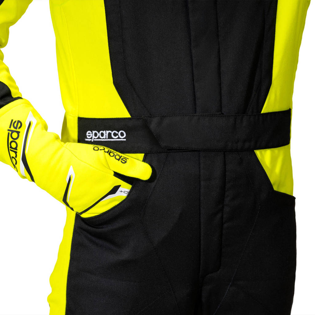 SPARCO BRS0050B0K08056 Комбінезон для автоспорту Sprint S Advanced, Чорний/Флуо Жовтий, Розмір 56 Photo-3