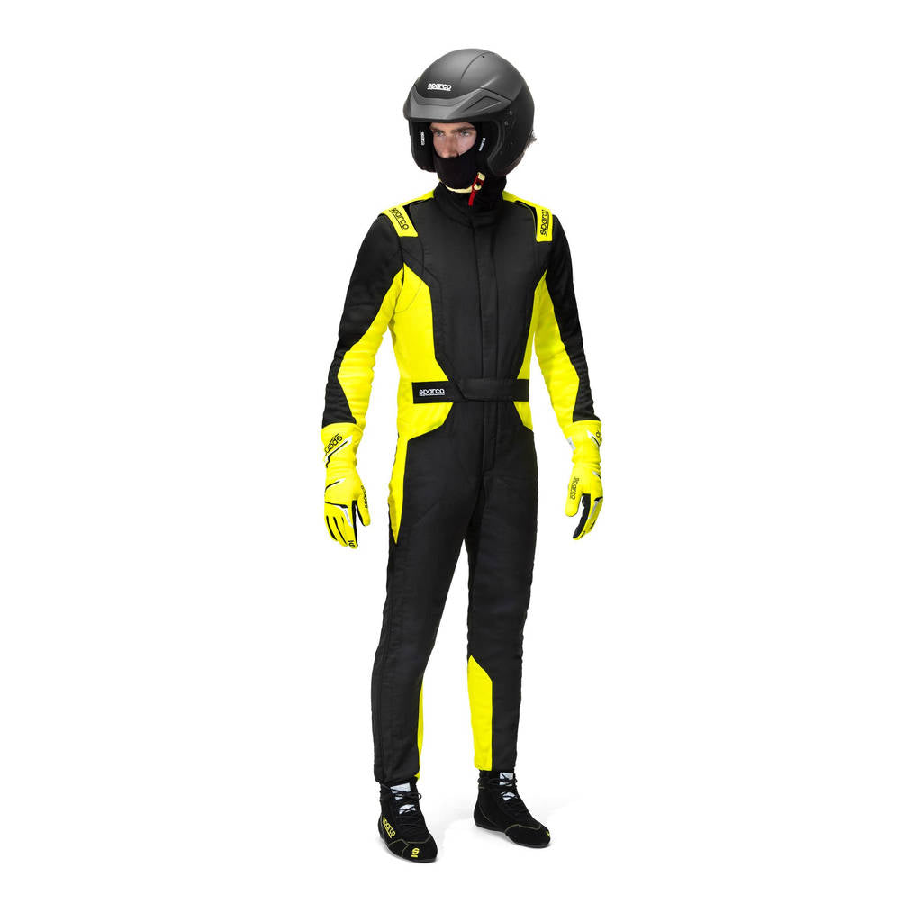 SPARCO BRS0050B0K08066 Комбінезон для автоспорту Sprint S Advanced, Чорний/Флуо Жовтий, Розмір 66 Photo-0